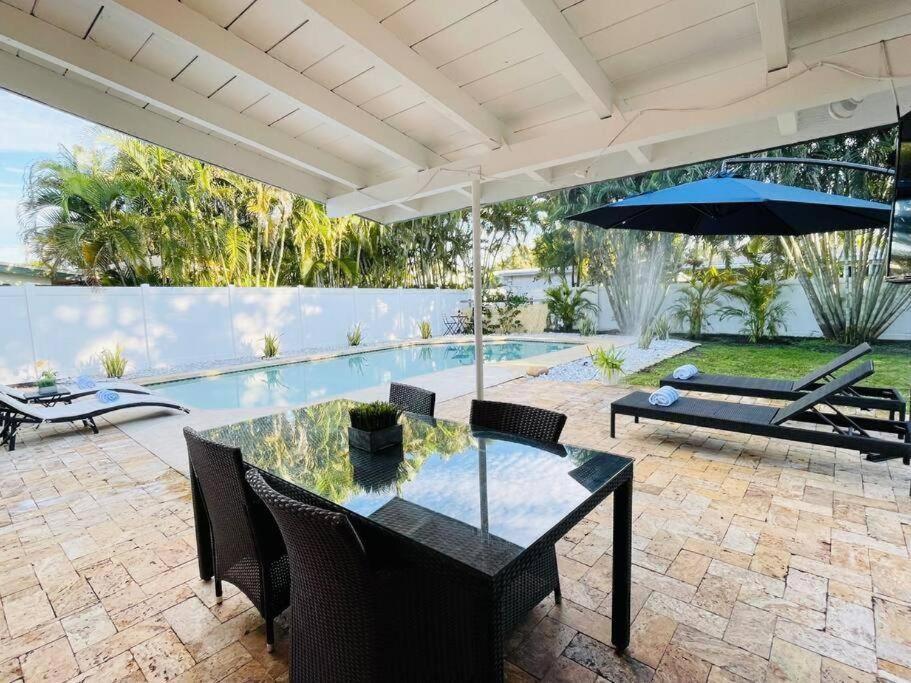 Tropical Oasis House Private Pool Family Yard Villa Fort Lauderdale Exterior photo