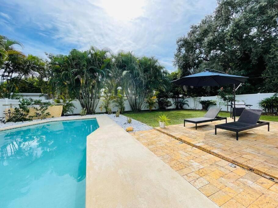 Tropical Oasis House Private Pool Family Yard Villa Fort Lauderdale Exterior photo