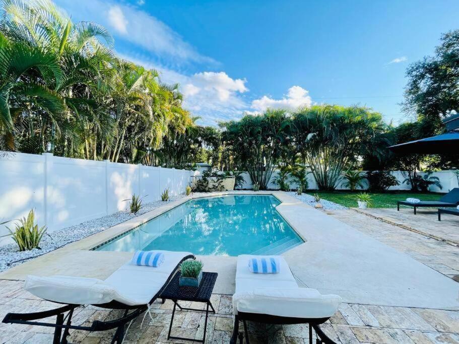 Tropical Oasis House Private Pool Family Yard Villa Fort Lauderdale Exterior photo